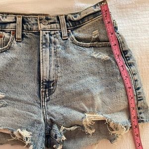 High Rise Curve Love Mom Shorts